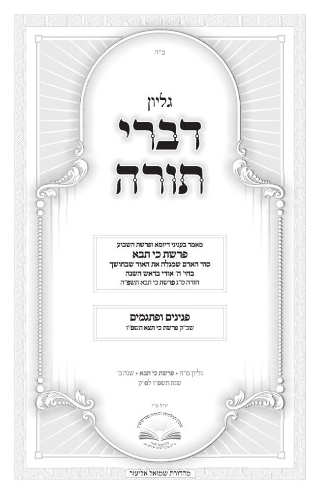 גליון דברי תורה סטיטשין cover