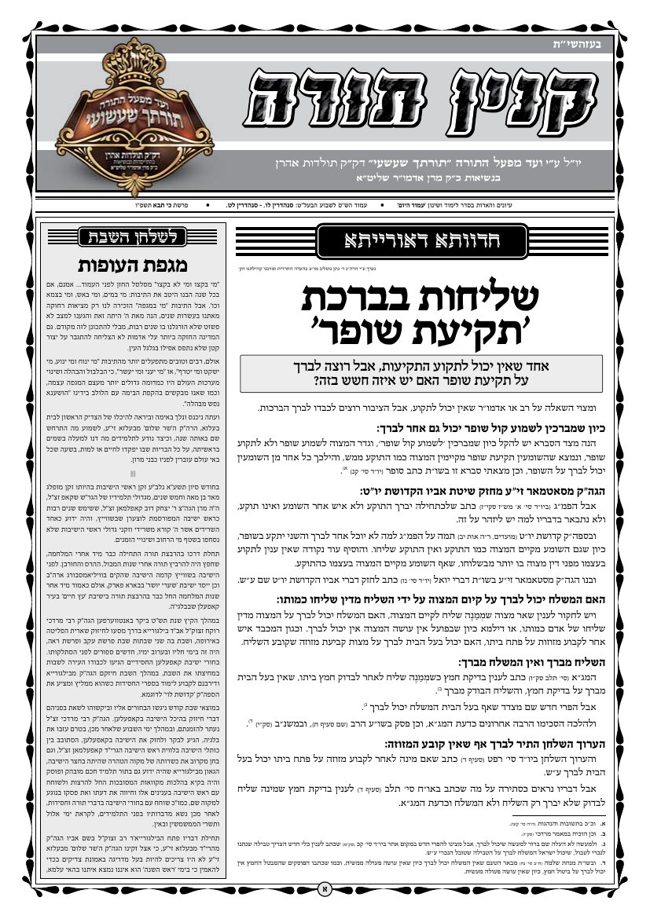 קנין תורה כי תבא פ ו cover