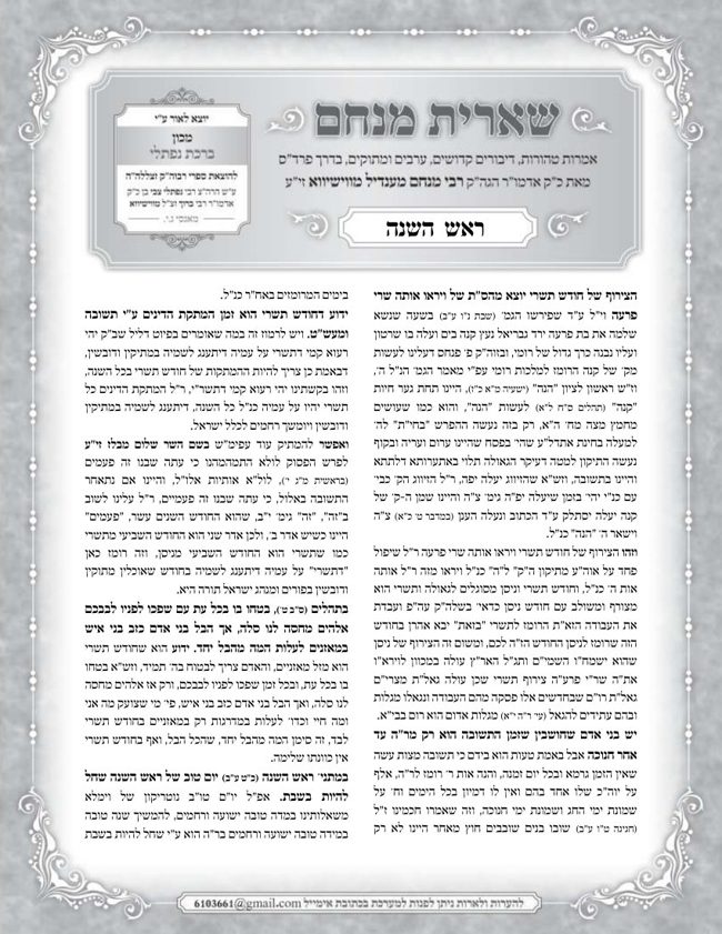 שארית מנחם ווישווא וויזניצא cover
