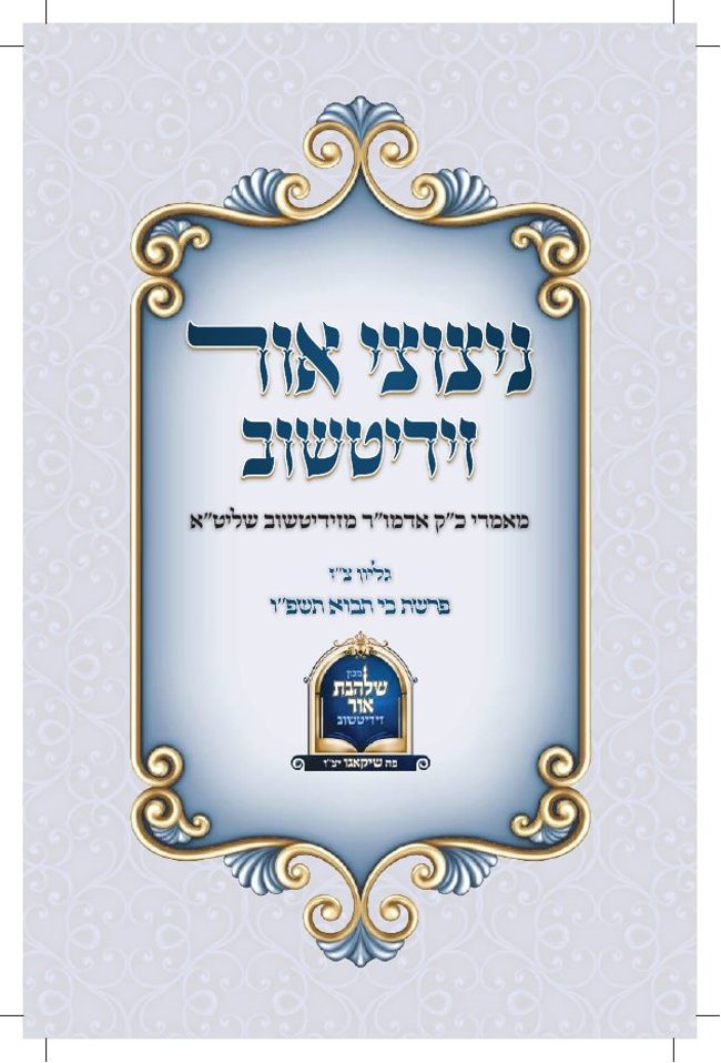 ניצוצי אור זידיטשויב cover