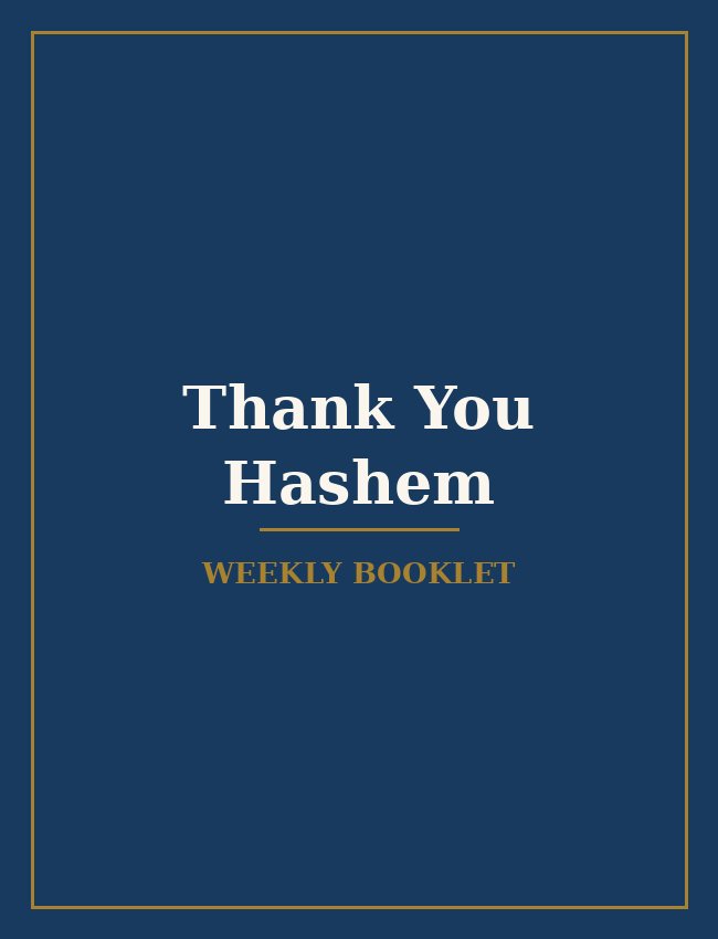 Thank You Hashem cover